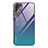 Carcasa Bumper Funda Silicona Espejo Gradiente Arco iris para Samsung Galaxy S23 Ultra 5G Morado