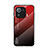 Carcasa Bumper Funda Silicona Espejo Gradiente Arco iris para Xiaomi Mi 11 Pro 5G Rojo