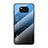 Carcasa Bumper Funda Silicona Espejo Gradiente Arco iris para Xiaomi Poco X3 Pro Azul