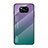 Carcasa Bumper Funda Silicona Espejo Gradiente Arco iris para Xiaomi Poco X3 Pro Morado