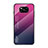 Carcasa Bumper Funda Silicona Espejo Gradiente Arco iris para Xiaomi Poco X3 Pro Rosa Roja