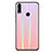 Carcasa Bumper Funda Silicona Espejo Gradiente Arco iris R01 para Huawei Honor 8X Oro Rosa