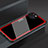 Carcasa Bumper Funda Silicona Espejo M01 para Apple iPhone 14 Rojo