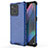 Carcasa Bumper Funda Silicona Transparente 360 Grados AM1 para Oppo Find X3 5G Azul