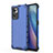 Carcasa Bumper Funda Silicona Transparente 360 Grados AM1 para Oppo Find X5 Lite 5G Azul