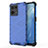 Carcasa Bumper Funda Silicona Transparente 360 Grados AM1 para Oppo Reno7 4G Azul