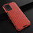 Carcasa Bumper Funda Silicona Transparente 360 Grados AM1 para Realme 8 5G Rojo