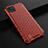 Carcasa Bumper Funda Silicona Transparente 360 Grados AM1 para Realme C20 Rojo