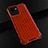 Carcasa Bumper Funda Silicona Transparente 360 Grados AM1 para Realme C30 Rojo