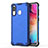 Carcasa Bumper Funda Silicona Transparente 360 Grados AM1 para Samsung Galaxy A20 Azul