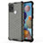 Carcasa Bumper Funda Silicona Transparente 360 Grados AM1 para Samsung Galaxy A21s Negro