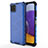 Carcasa Bumper Funda Silicona Transparente 360 Grados AM1 para Samsung Galaxy A22s 5G Azul