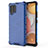 Carcasa Bumper Funda Silicona Transparente 360 Grados AM1 para Samsung Galaxy A42 5G Azul