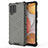 Carcasa Bumper Funda Silicona Transparente 360 Grados AM1 para Samsung Galaxy A42 5G Negro