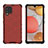Carcasa Bumper Funda Silicona Transparente 360 Grados AM1 para Samsung Galaxy A42 5G Rojo