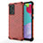 Carcasa Bumper Funda Silicona Transparente 360 Grados AM1 para Samsung Galaxy A52s 5G Rojo