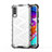 Carcasa Bumper Funda Silicona Transparente 360 Grados AM1 para Samsung Galaxy A70 Blanco