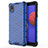 Carcasa Bumper Funda Silicona Transparente 360 Grados AM1 para Samsung Galaxy M01 Core Azul