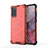 Carcasa Bumper Funda Silicona Transparente 360 Grados AM1 para Samsung Galaxy S20 Rojo