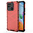 Carcasa Bumper Funda Silicona Transparente 360 Grados AM1 para Xiaomi Redmi 10 Power Rojo