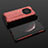 Carcasa Bumper Funda Silicona Transparente 360 Grados AM2 para Huawei Honor Magic3 Pro+ Plus 5G Rojo