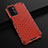 Carcasa Bumper Funda Silicona Transparente 360 Grados AM2 para Oppo A55 5G Rojo