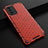 Carcasa Bumper Funda Silicona Transparente 360 Grados AM2 para Oppo A74 4G Rojo