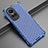 Carcasa Bumper Funda Silicona Transparente 360 Grados AM2 para Oppo Reno10 Pro 5G Azul