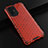 Carcasa Bumper Funda Silicona Transparente 360 Grados AM2 para Oppo Reno5 Z 5G Rojo