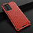 Carcasa Bumper Funda Silicona Transparente 360 Grados AM2 para Oppo Reno6 Pro 5G India Rojo