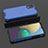 Carcasa Bumper Funda Silicona Transparente 360 Grados AM2 para Samsung Galaxy A03 Core Azul