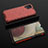 Carcasa Bumper Funda Silicona Transparente 360 Grados AM2 para Samsung Galaxy A12 5G Rojo