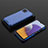 Carcasa Bumper Funda Silicona Transparente 360 Grados AM2 para Samsung Galaxy A22 5G Azul