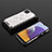 Carcasa Bumper Funda Silicona Transparente 360 Grados AM2 para Samsung Galaxy A22s 5G Blanco
