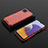 Carcasa Bumper Funda Silicona Transparente 360 Grados AM2 para Samsung Galaxy A22s 5G Rojo
