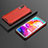 Carcasa Bumper Funda Silicona Transparente 360 Grados AM2 para Samsung Galaxy A70S Rojo