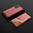 Carcasa Bumper Funda Silicona Transparente 360 Grados AM2 para Samsung Galaxy A72 4G Rojo