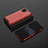 Carcasa Bumper Funda Silicona Transparente 360 Grados AM2 para Samsung Galaxy Note 10 Lite Rojo