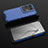 Carcasa Bumper Funda Silicona Transparente 360 Grados AM3 para Oppo Reno8 Pro+ Plus 5G Azul