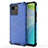 Carcasa Bumper Funda Silicona Transparente 360 Grados AM3 para Realme C30 Azul