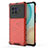 Carcasa Bumper Funda Silicona Transparente 360 Grados AM3 para Vivo X80 5G Rojo