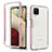 Carcasa Bumper Funda Silicona Transparente 360 Grados JX1 para Samsung Galaxy A12 5G Oro Rosa