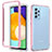 Carcasa Bumper Funda Silicona Transparente 360 Grados JX1 para Samsung Galaxy A52 4G Rosa