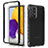 Carcasa Bumper Funda Silicona Transparente 360 Grados JX1 para Samsung Galaxy A72 4G Negro