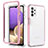 Carcasa Bumper Funda Silicona Transparente 360 Grados JX1 para Samsung Galaxy M32 5G Rosa