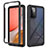 Carcasa Bumper Funda Silicona Transparente 360 Grados JX2 para Samsung Galaxy A72 4G Negro