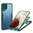 Carcasa Bumper Funda Silicona Transparente 360 Grados MJ1 para Samsung Galaxy A12 5G Verde