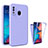Carcasa Bumper Funda Silicona Transparente 360 Grados MJ1 para Samsung Galaxy A20 Purpura Claro
