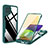 Carcasa Bumper Funda Silicona Transparente 360 Grados MJ1 para Samsung Galaxy A22 4G Verde