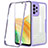 Carcasa Bumper Funda Silicona Transparente 360 Grados MJ1 para Samsung Galaxy A33 5G Morado